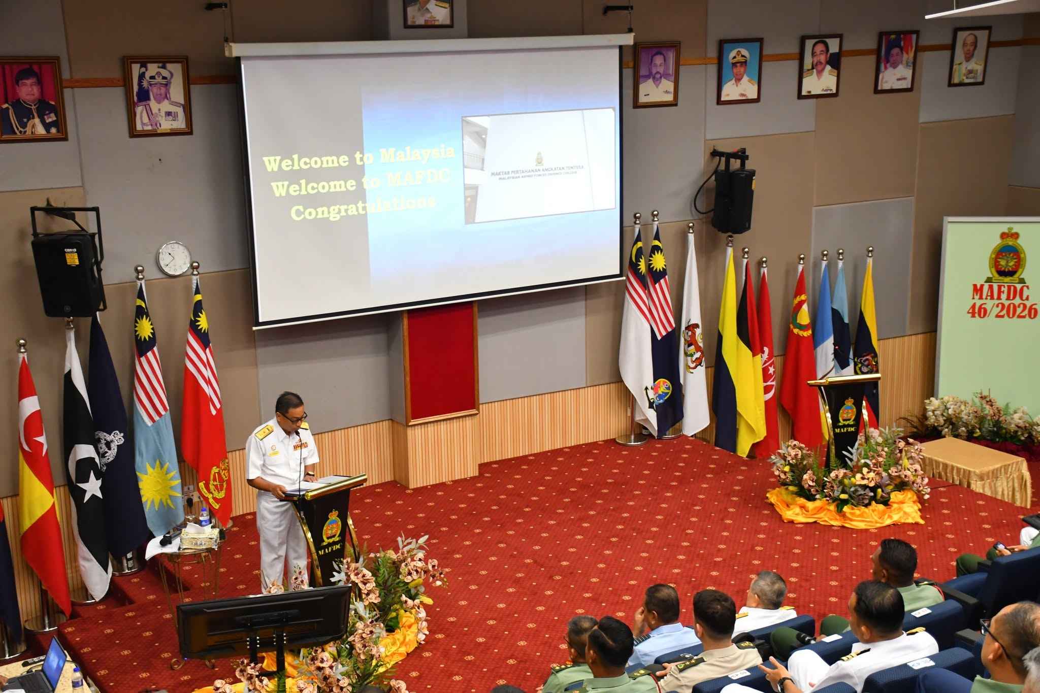 Komandan MPAT berucap pada majlis pembukaan Kursus MPAT Kohort 46/2026